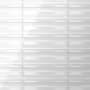 Merola Tile Crown Heights Maori - 3" x 8" Dimensional Wall Tile - Glossy, Matte Visual - Sold by Carton (9 SF/Carton) Glossy White