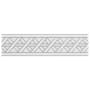 Merola Tile Sevillano Listello 8" x 2" Matte Ceramic Thin-Set Tile Bullnose - Sold by Piece (0.66 LF/Piece) Camino White