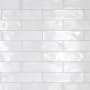Merola Tile Biarritz - 3" x 12" Rectangle Wall Tile - Glossy, Matte Visual - Sold by Carton (5.72 SF/Carton) White