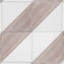 Merola Tile Triangle Rustique - 6" x 6" Square Wall Tile - Glossy Visual - Sold by Carton (7.5 SF/Carton) Taupe