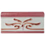 Merola Tile Novecento Cenefa 5" x 3" Matte Ceramic Thin-Set Tile Decorative Accent - Sold by Piece (0.43 LF/Piece) Burdeos