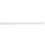 Merola Tile Twist 12" x 1" Matte Ceramic Thin-Set Tile Pencil Rail - Sold by Piece (0.98 LF/Piece) Soft Cream