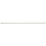 Merola Tile Twist 12" x 1" Matte Ceramic Thin-Set Tile Pencil Rail - Sold by Piece (0.98 LF/Piece) White Ice