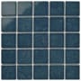 Merola Tile Resort - 2" x 2" Square Floor and Wall Mosaic Tile - Glossy Porcelain Visual - Sold by Carton (10.2 SF/Carton) Coral Blue