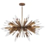 Metropolitan Elsa 12 Light 42" Wide Crystal Pendant Painted Gold