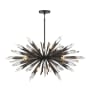 Metropolitan Elsa 12 Light 42" Wide Crystal Pendant Midnight Graphite
