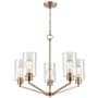Millennium Lighting Beverlly 5 Light 26" Wide Chandelier Modern Gold