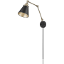 Millennium Lighting Evonne 17" Tall Wall Sconce Matte Black / Vintage Brass