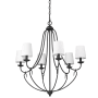 Millennium Lighting Eisley 6 Light 29" Wide Chandelier Matte Black