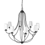 Millennium Lighting Eisley 8 Light 36" Wide Chandelier Matte Black