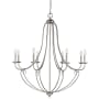 Millennium Lighting Eisley 8 Light 36" Wide Chandelier Polished Nickel