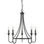 Millennium Lighting Artemis 5 Light 26" Wide Taper Candle Style Chandelier Matte Black