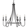 Millennium Lighting Artemis 6 Light 30" Wide Taper Candle Style Chandelier Matte Black