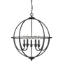 Millennium Lighting Artemis 5 Light 24" Wide Taper Candle Style Chandelier Matte Black