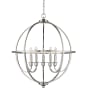 Millennium Lighting Artemis 5 Light 24" Wide Taper Candle Style Chandelier Polished Nickel