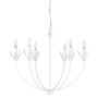 Millennium Lighting Primrose 6 Light 31" Wide Taper Candle Style Chandelier Textured White