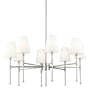 Millennium Lighting Adorra 8 Light 30" Wide Chandelier Polished Nickel