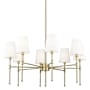Millennium Lighting Adorra 8 Light 30" Wide Chandelier Vintage Brass