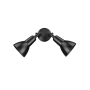 Millennium Lighting Double Light 5-1/4" Wide Adjustable Outdoor Flood Light Powder Coated Black