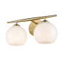 Millennium Lighting Kimorra 2 Light 16" Wide Vanity Light Vintage Brass