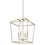 Millennium Lighting Nellita 4 Light 16" Wide Pendant Vintage Brass