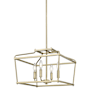 Millennium Lighting Nellita 4 Light 16" Wide Pendant Vintage Brass