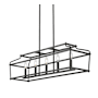 Millennium Lighting Nellita 5 Light 34" Wide Linear Chandelier Matte Black