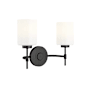 Millennium Lighting Keylee 2 Light 16" Wide Vanity Light Matte Black