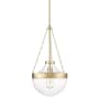 Millennium Lighting Clarra 12" Wide Pendant Modern Gold