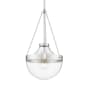 Millennium Lighting Clarra 12" Wide Pendant Polished Nickel