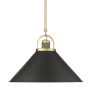 Millennium Lighting Artistan 18" Wide Pendant Vintage Brass / Matte Black