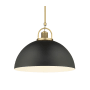 Millennium Lighting Artistan 18" Wide Pendant Vintage Brass / Matte Black