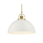 Millennium Lighting Artistan 18" Wide Pendant Vintage Brass / Matte White
