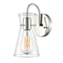 Millennium Lighting Camellia 10" Tall Bathroom Sconce Polished Nickel