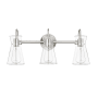 Millennium Lighting Camellia 3 Light 22" Wide Vanity Light Brushed Nickel