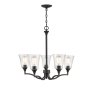 Millennium Lighting Caily 5 Light 26" Wide Chandelier Matte Black