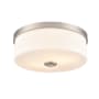Millennium Lighting Laphia 2 Light 14" Wide Flush Mount Drum Ceiling Fixture Brushed Nickel