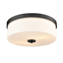 Millennium Lighting Laphia 2 Light 14" Wide Flush Mount Drum Ceiling Fixture Matte Black