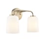 Millennium Lighting Laphia 2 Light 14" Wide Vanity Light Modern Gold