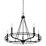 Millennium Lighting Jody 5 Light 27" Wide Pillar Candle Style Chandelier Matte Black