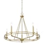 Millennium Lighting Jody 5 Light 27" Wide Pillar Candle Style Chandelier Vintage Brass