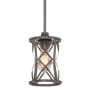 Millennium Lighting Lakewood 6" Wide Single Light Mini Pendant Antique Silver