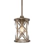 Millennium Lighting Lakewood 6" Wide Single Light Mini Pendant Vintage Gold