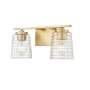 Millennium Lighting Saben 2 Light 15" Wide Vanity Light Vintage Brass