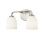 Millennium Lighting Norah 2 Light 15" Wide Vanity Light Brushed Nickel