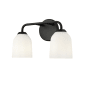 Millennium Lighting Norah 2 Light 15" Wide Vanity Light Matte Black