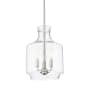 Millennium Lighting Mahannah 3 Light 11" Wide Taper Candle Pendant Brushed Nickel