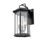 Millennium Lighting Ellis 3 Light 18" Tall Outdoor Wall Sconce Powder Coat Black