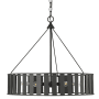 Millennium Lighting Stella 6 Light 24" Wide Drum Chandelier Matte Black