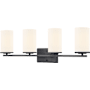 Millennium Lighting Verlana 4 Light 28" Wide Vanity Light Matte Black